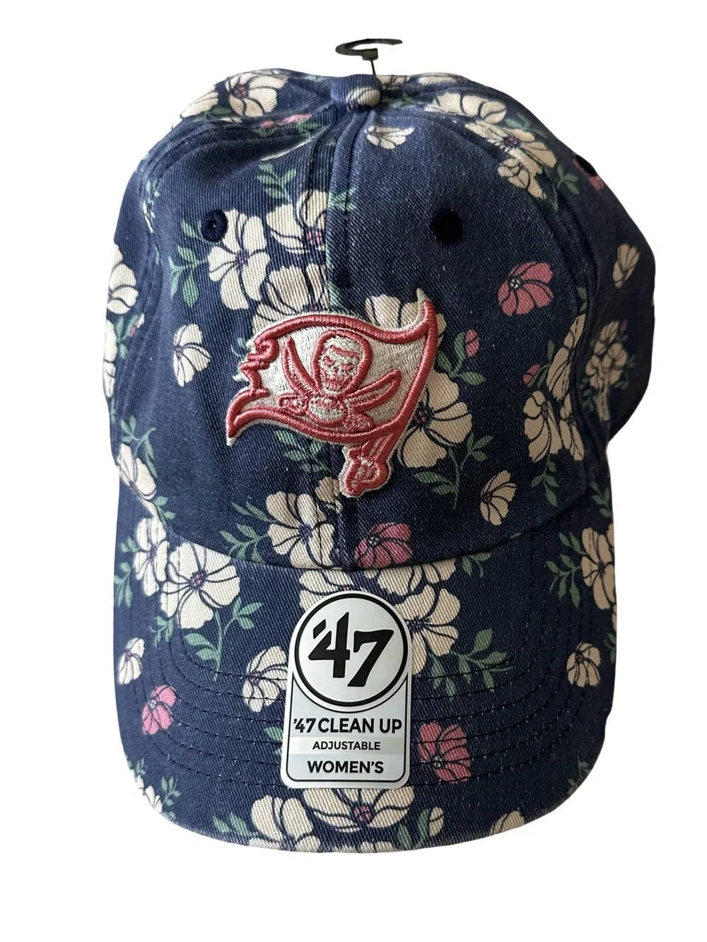 NWT 47 Brand Tampa Bay Buccaneers Primrose Clean Up Adjustable Cotton Cap/Hat